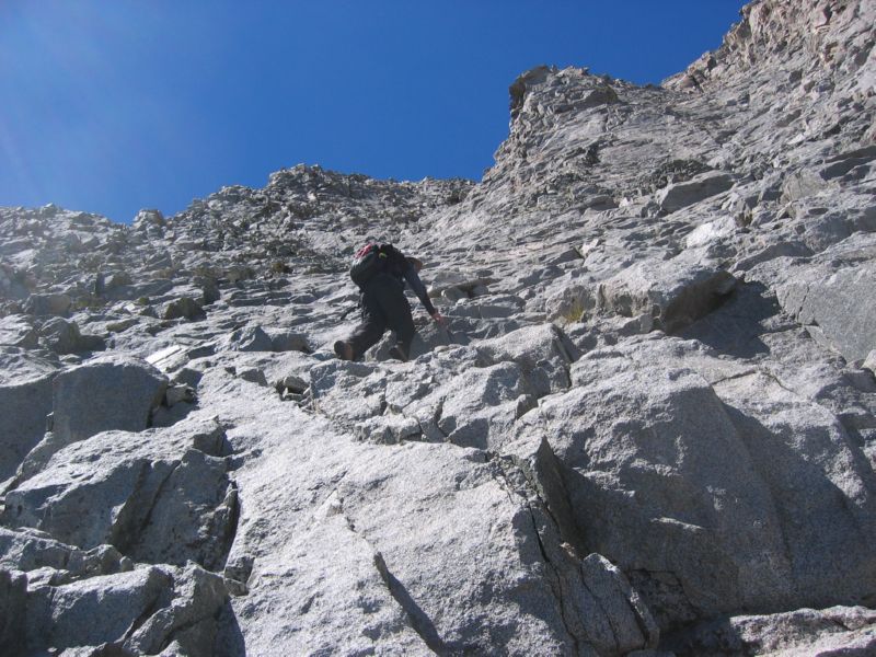 2007-08-12 Middle Palisade (21a) Climbing